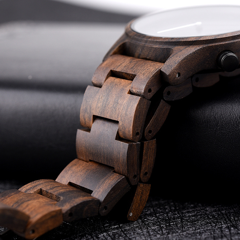 DODO DEER Men's Sandalwood Watch Amazon Hot Selling Ultra Thin Wood Watch Customizable
