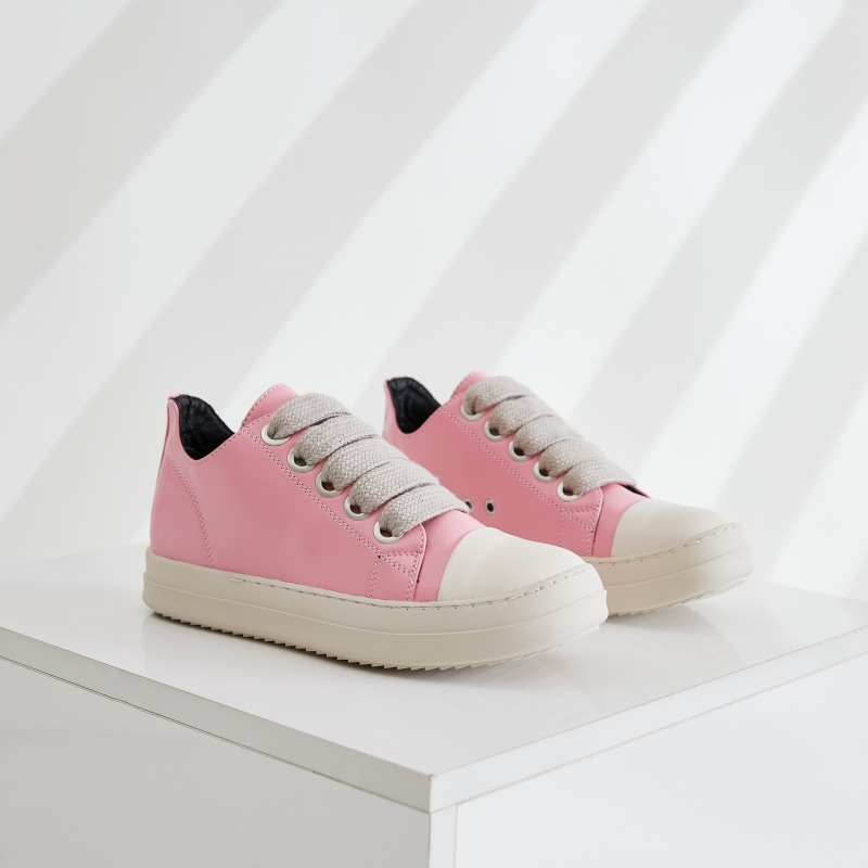 European and American cross-border white sneakers for women, featuring thick straps, personalized fashionable shoes, thick soles, stitched lines, candy-colored women's shoes, couple's board shoes, cool