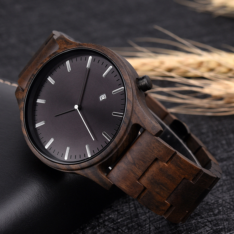 DODO DEER Men's Sandalwood Watch Amazon Hot Selling Ultra Thin Wood Watch Customizable